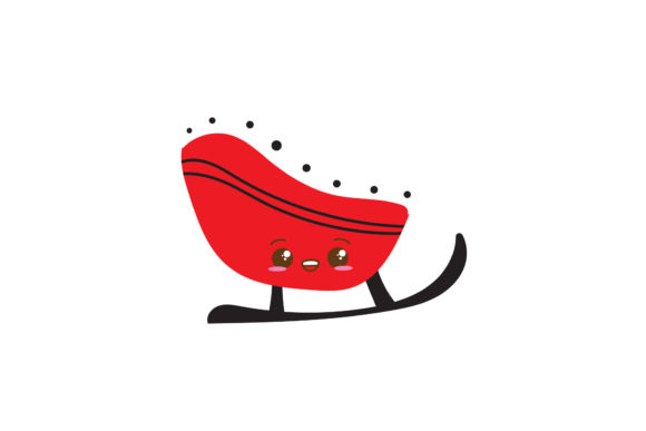 Christmas Cute Santa’s Sled Vector Illustrations
