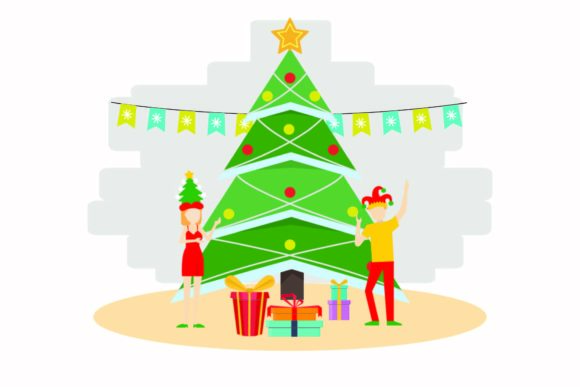 Christmas Decoration Celebrations Vector Illustrations