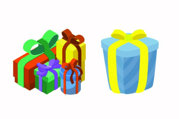 Christmas Gift Celebration Illustrations