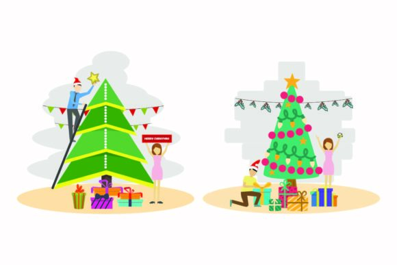 Christmas Graphic Holiday Illustrations for Polished Content Publishing