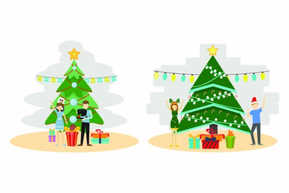 Christmas Ornament Celebration Vector for Local Business Branding