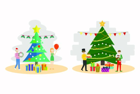 Christmas Party Illustration Decorative for Branding and Marketing