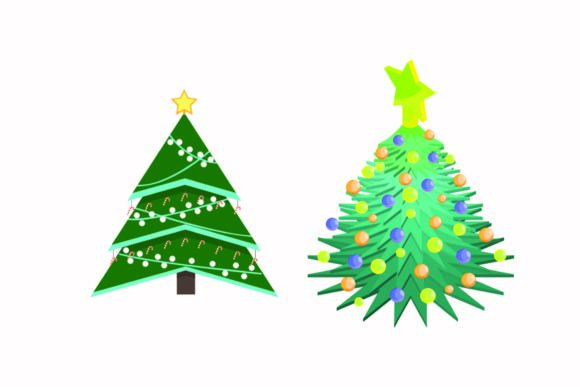 Christmas Party Tree Illustration Vector