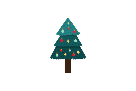 Christmas Tree Assets Vector for Illustrations