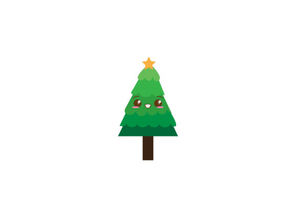 Christmas Tree Design Vector Cute for Digital Sellers