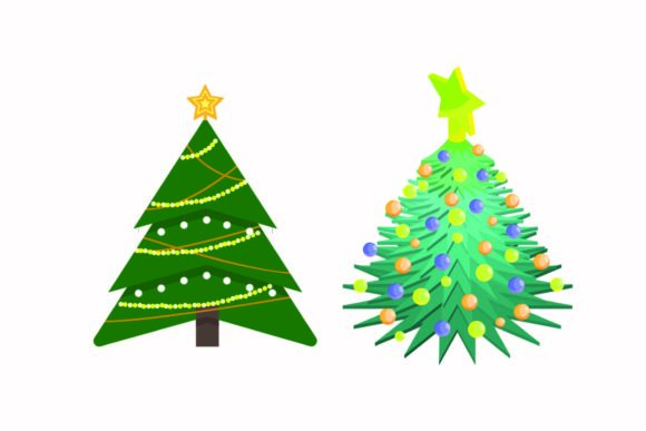 Christmas Tree Illustration for Seasonal Design