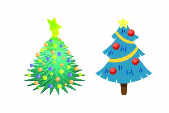 Christmas Tree Winter Illustration