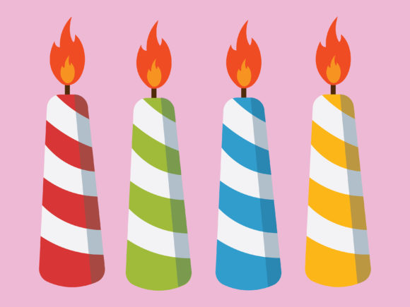 Illustration Christmas Candle 2 for Crafting and Design