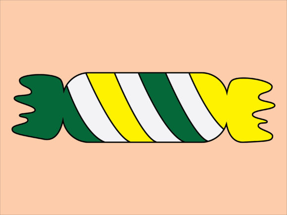 ILLUSTRATION CHRISTMAS CANDY RAINBOW for Branding and Marketing