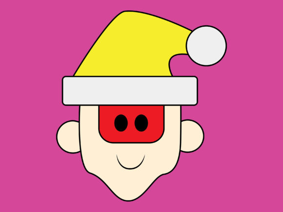 Illustration Christmas Santa Background for Branding and Marketing