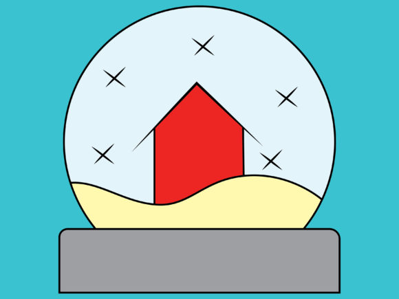Illustration Christmas Snow Ball 3 for Commercial Use