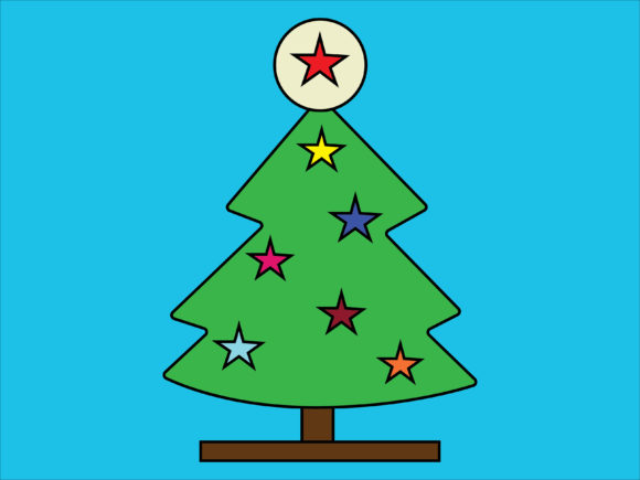 Illustration Christmas Tree Backgrounds for Festive Branding