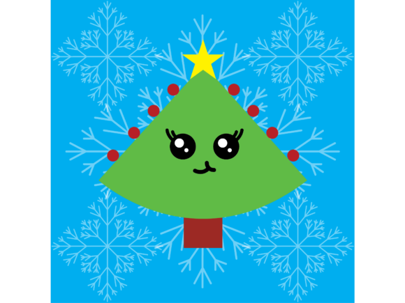 Kawaii Christmas Illustration-05 for Digital Product Creators