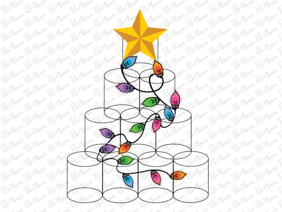 Milk Cans Christmas Tree Freebies